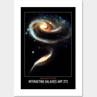 High Resolution Astronomy Interacting Galaxies Arp 273 Posters and Art